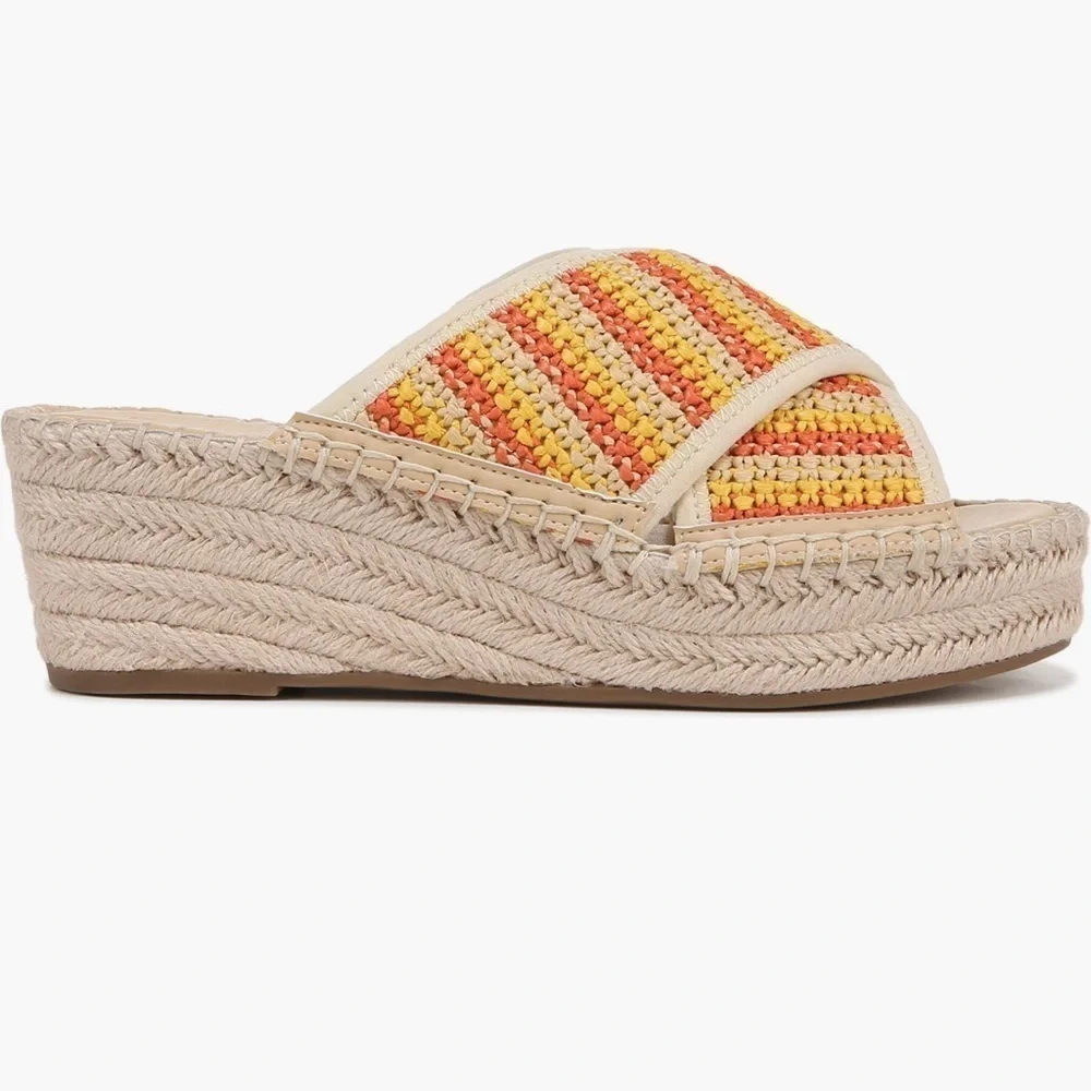 Vacay Vibes🆕Franco Sarto Pacifica Espadrille Platform Wedge Sandal ::NIB::